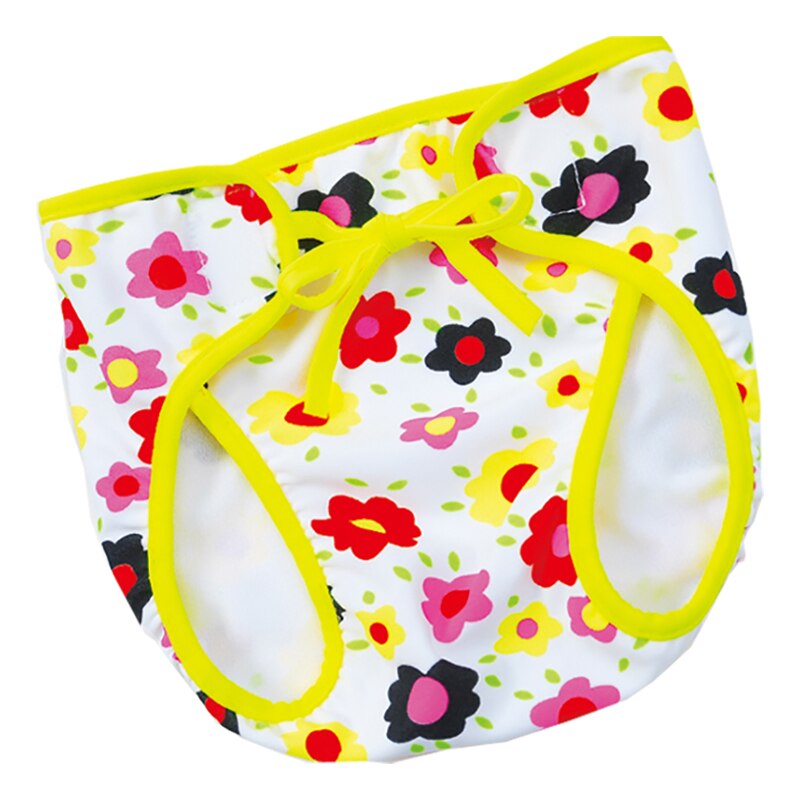 Sales 0-1 Year Baby Leakproof Swim Trunk Adjustable Bow Swimwear Infant Swimming Short: I