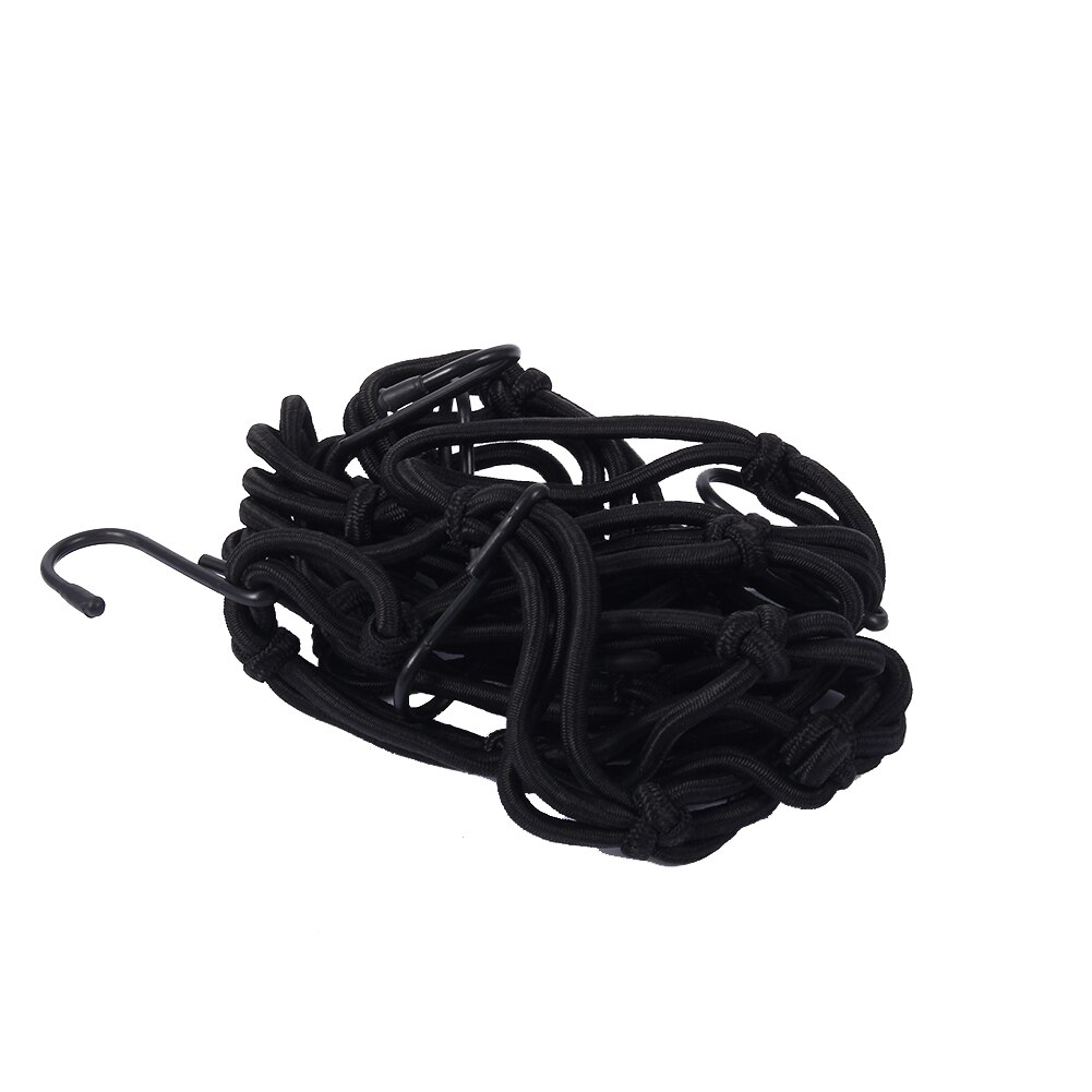 JNNJ 2 Pcs Motorcycle Net, 2 Spider Nets And 2 Motorcycle Elastic Luggage Hooks, Luggage Cargo Net Helmet Nets With Hooks, Cargo Net 40cm X 40cm With Thicken Hook, For Motorcycles Motorbike