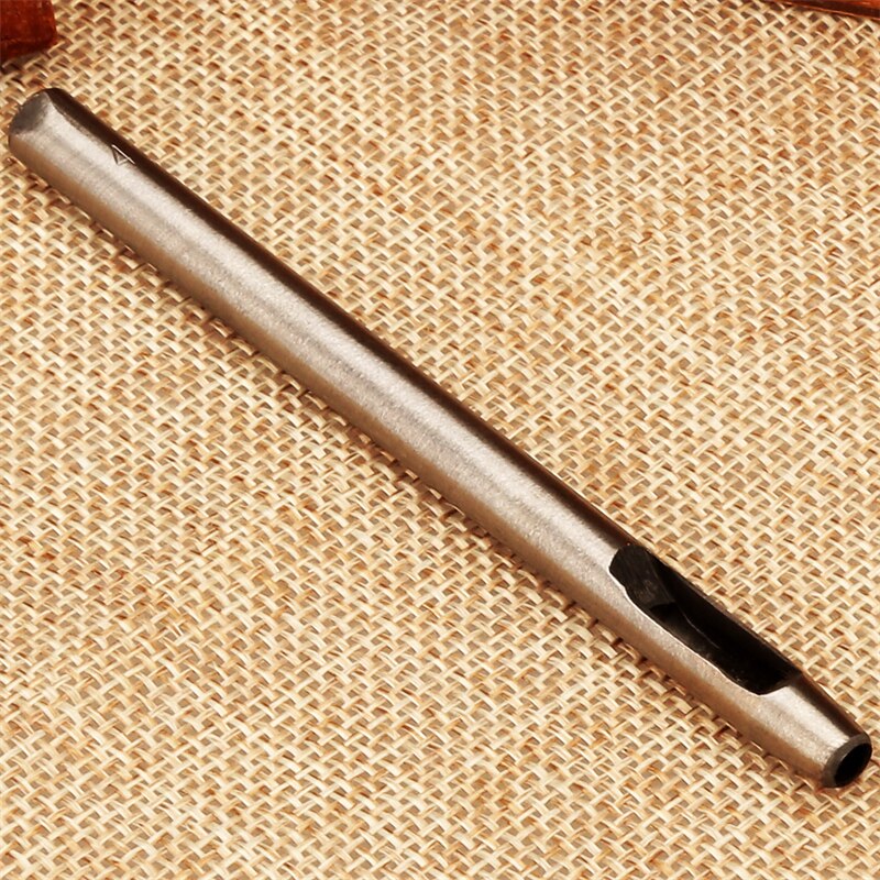 Perforadora de cuero para manualidades, herramientas de perforación de bricolaje, papel de acero, costura de billetera de cuero, perforadora de cinturón, cortador hueco 1/1.5/2/2.5/3/4/5mm: 4mm