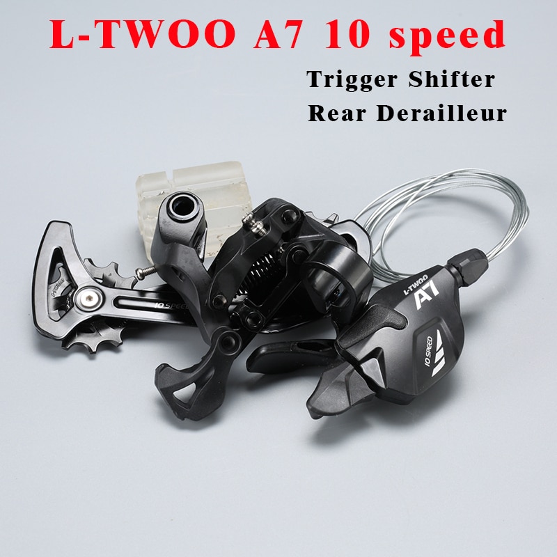 LTWOO A7 MTB 10S Groupset 10 Speed Shifter Lever Rear Derailleur RACEWORK Cassette 46 50T Silver Hollow Chain