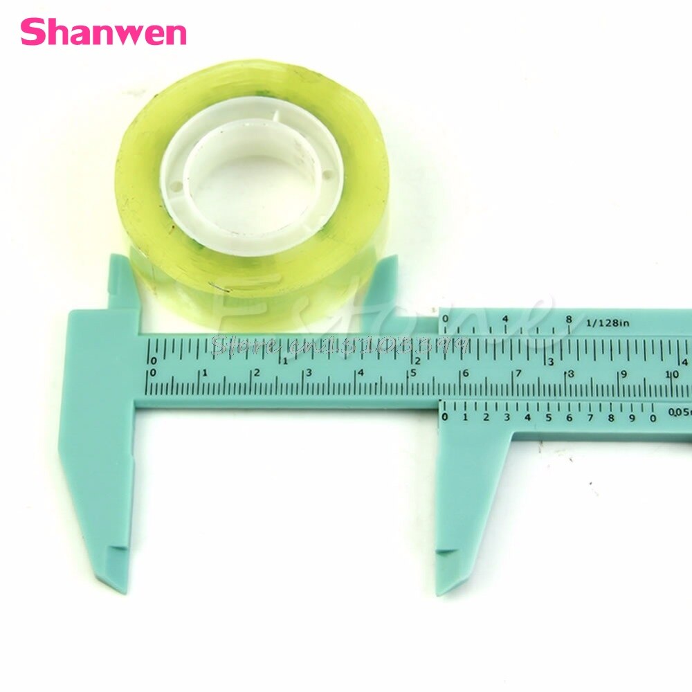 6Inch 150mm Plastic Ruler Sliding Gauge Vernier Caliper Jewelry Measuring
