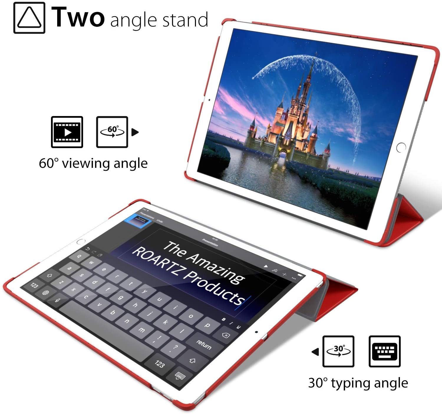 Coque mince pour iPad 9.7 iPad 5 6ème Coque Flip A1822 A1893 Support Transparent PVC Support Funda pour iPad 9.7 ''Cover