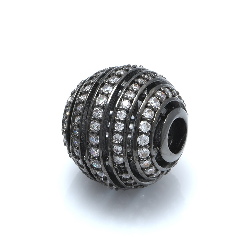DIY Runde Perlen Zubehör für Schmuck, Der Ball Perlen DIY Handgemachte Natürliche Stein Frauen Männer Armbinde: Schwarz / 3mm