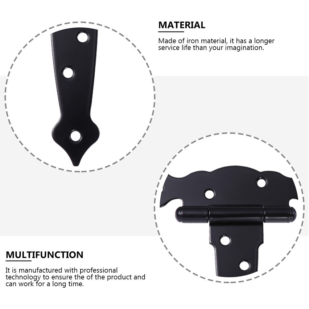 4 Stuks T-Vormige Schuur Deur Scharnier Schuur Hekken Scharnier Tee Band Scharnieren Voor Thuis