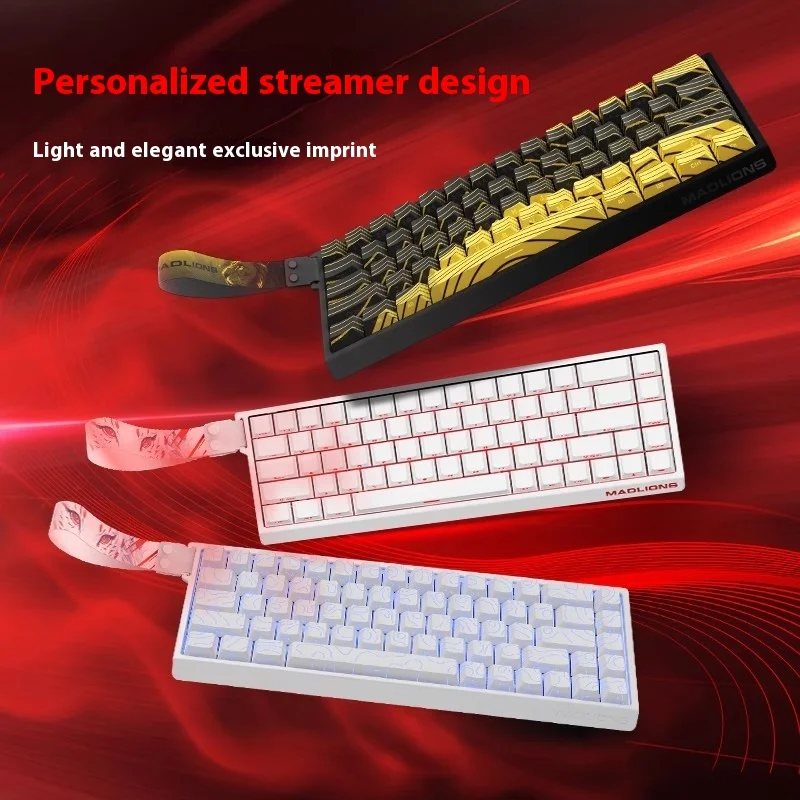 Madlions Mad 60He Magnetic Switch Mechanical Keyboard MAD68 Wired Keyboard Mad60he Custom MAD68he Esports Gamer Keyboard