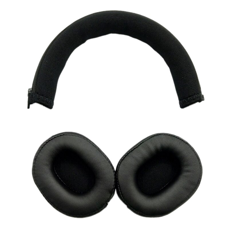 Headphone Sponge Leather Case Earmuffs Head Beam Protective Cover Cross Beam Pad for Audio-Technica ATH-SR5 SR5BT