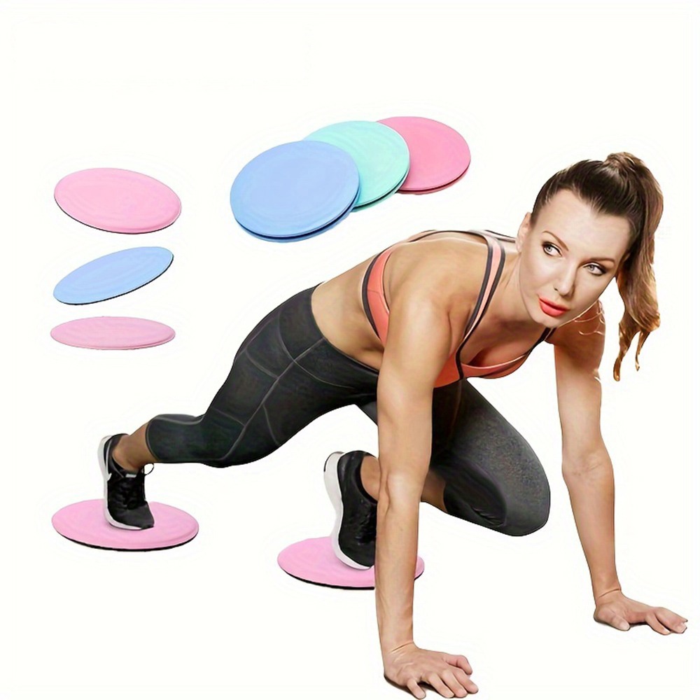Par de deslizadores de núcleo para Fitness, placa deslizante para ejercicio Abdominal, Pilates, Yoga, gimnasio, discos deslizantes, equipo de entrenamiento muscular corporal