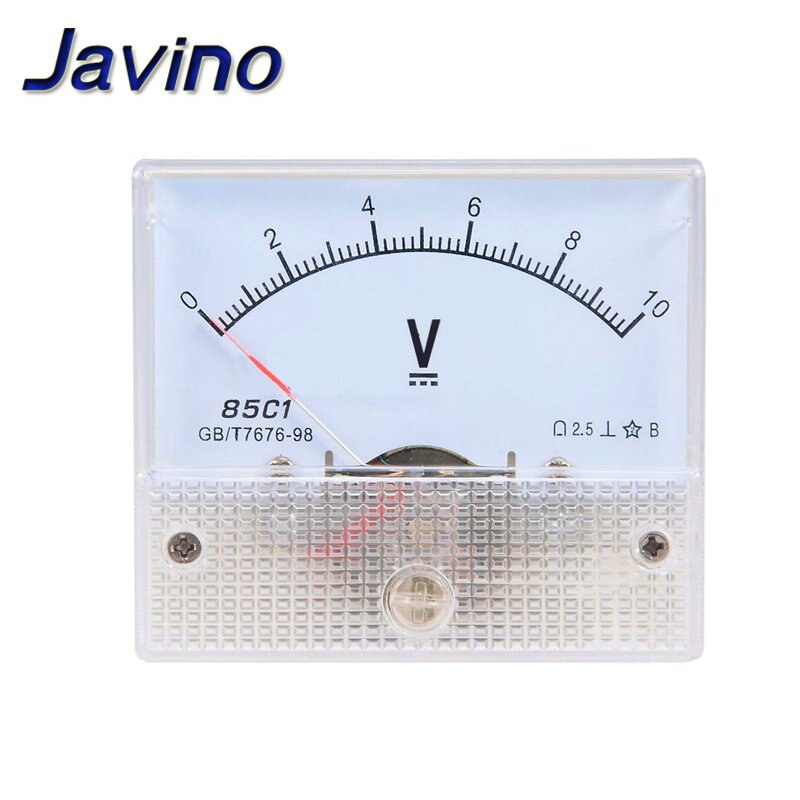 Dc Analoge Panel Volt Voltage Meter Voltmeter Gauge 85C1 5V 10V 15V 20V 30V 50V 100V 200V 300V Mechanische Spanning Meter