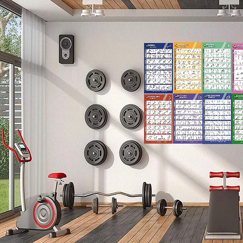 Affiches de gymnastique pour la décoration de la maison, affiche d'entraînement, peintures murales d'entraînement de fitness, équipement d'exercice, BarHavana, musculation, affiche de yoga