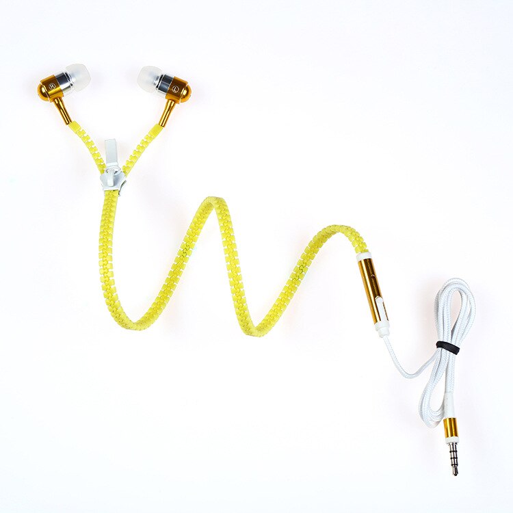 Glowing Zipper Headphones Luminous Headset Sport Earbuds Music Wired Earphones for IPhone Samsung Xiaomi 3.5mm Headset With Mic: 04