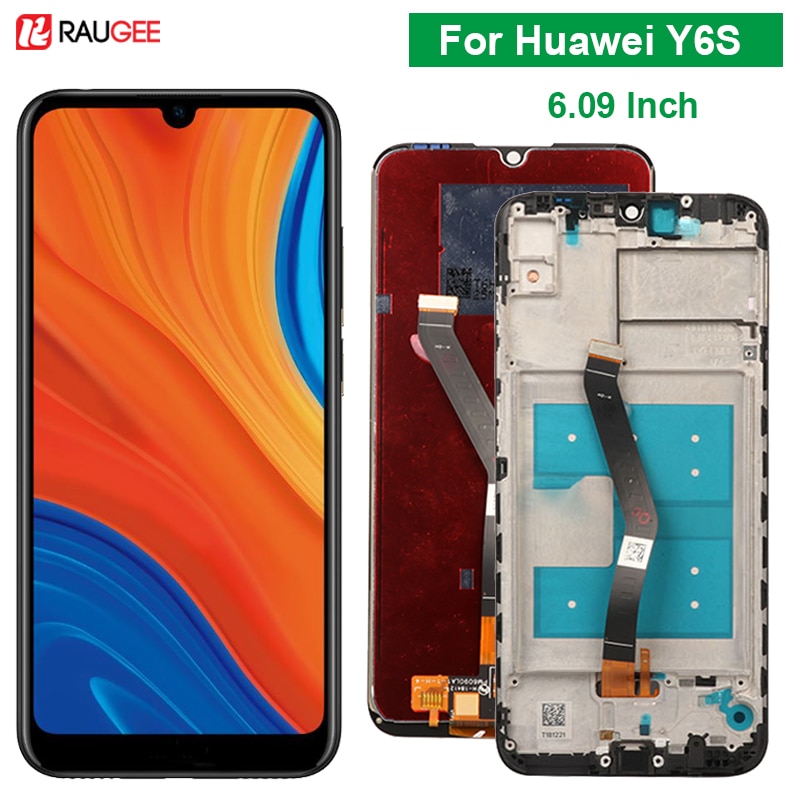 Wyświetlacz LCD dla Huawei Y6S ekran dotykowy Mult ekran dotykowy Digitizer wymienić dla Huawei Y6S JAT-L41/JAT-L29/JAT-LX1/LX3 ekran