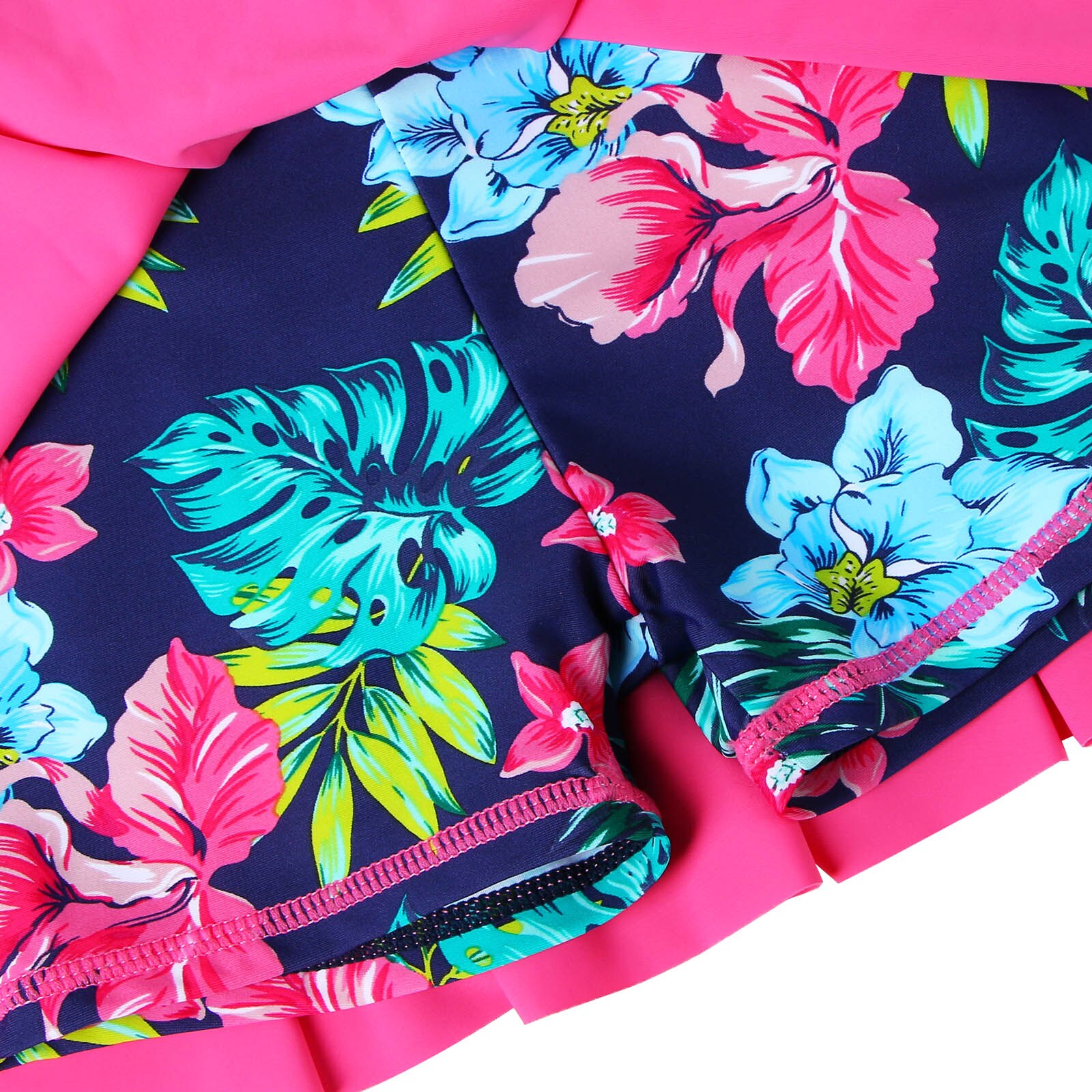BAOHULU Designs Girls Swimsuit Two Pieces Set Long Sleeve with Skirt UPF 50+ UV Protection Sunblock Bathing Suit