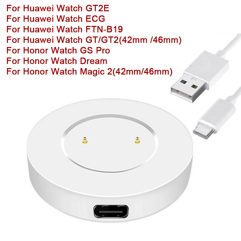 Cable de carga rápida para Huawei Watch 3 GT2 GT3 PRO, cargador magnético USB para Huawei Watch GT GT2 GT2e Honor Watch GS Pro Magic 2: Black Yellow