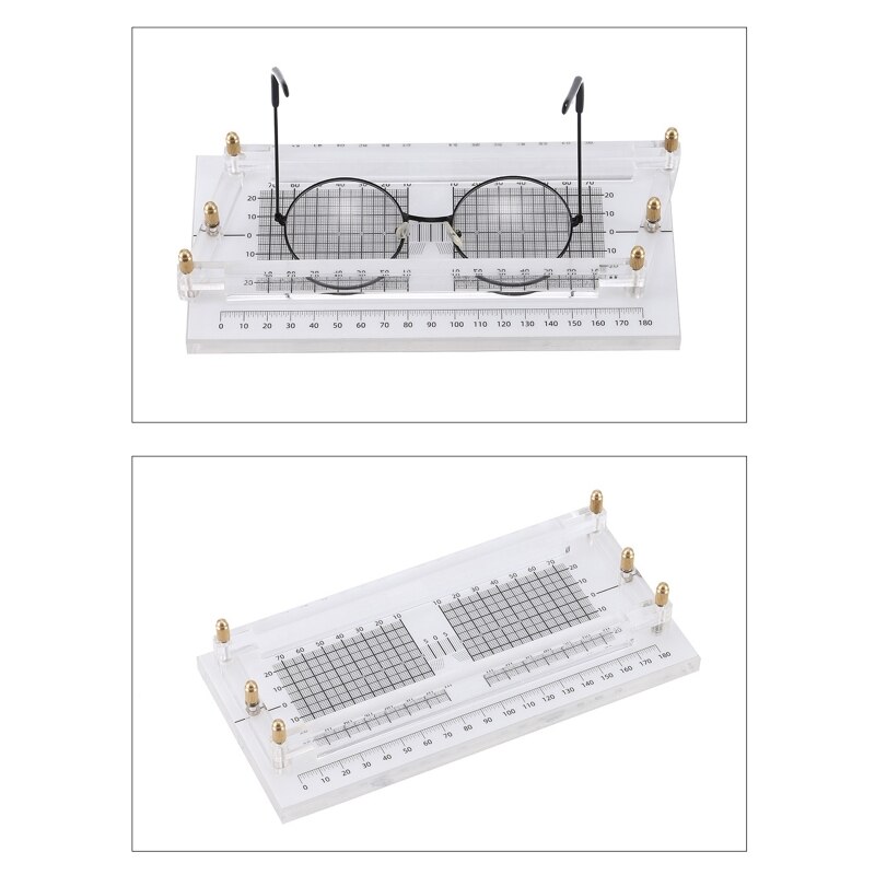Gafas de único, instrumento de medición paralelo, ABS, regla de paralelismo, prueba de equilibrio de distancia/altura