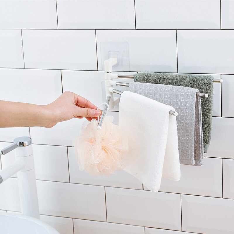 Porte-serviettes ventouse porte-serviette rotatif support étagères porte-serviettes mural pas de perçage salle de bain rangement porte-serviettes