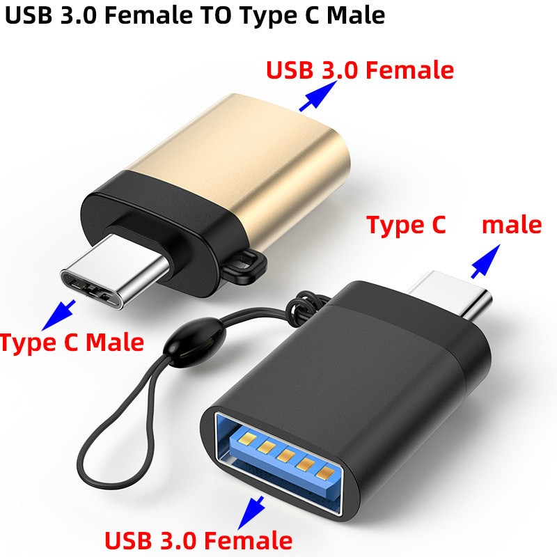 Type C OTG Cable Adapter for Xiaomi Redmi Note 8 Pro Mi10 Mi 10 Huawei P30 Samsung S9 S10 Oneplus 7 One Plus 7T Google Pixel 4 3