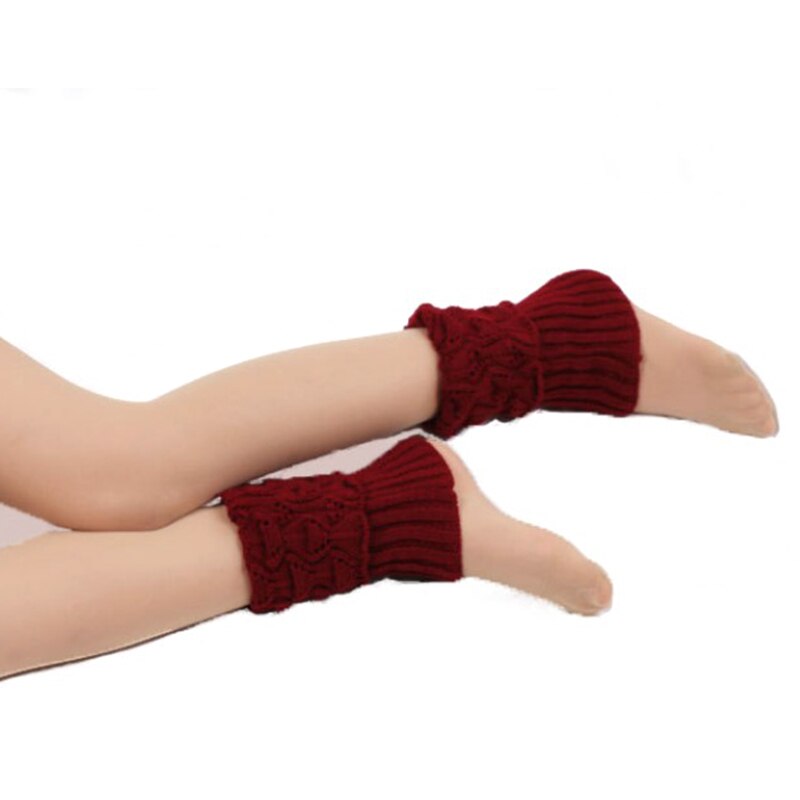 Calentadores de bota de ganchillo para mujer, calcetines de bota para invierno, 1 par
