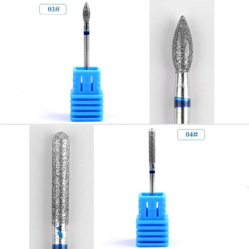 Mèches pour ponceuse à ongles en tungstène diamant, mèches rotatives pour manucure, 1 pièce