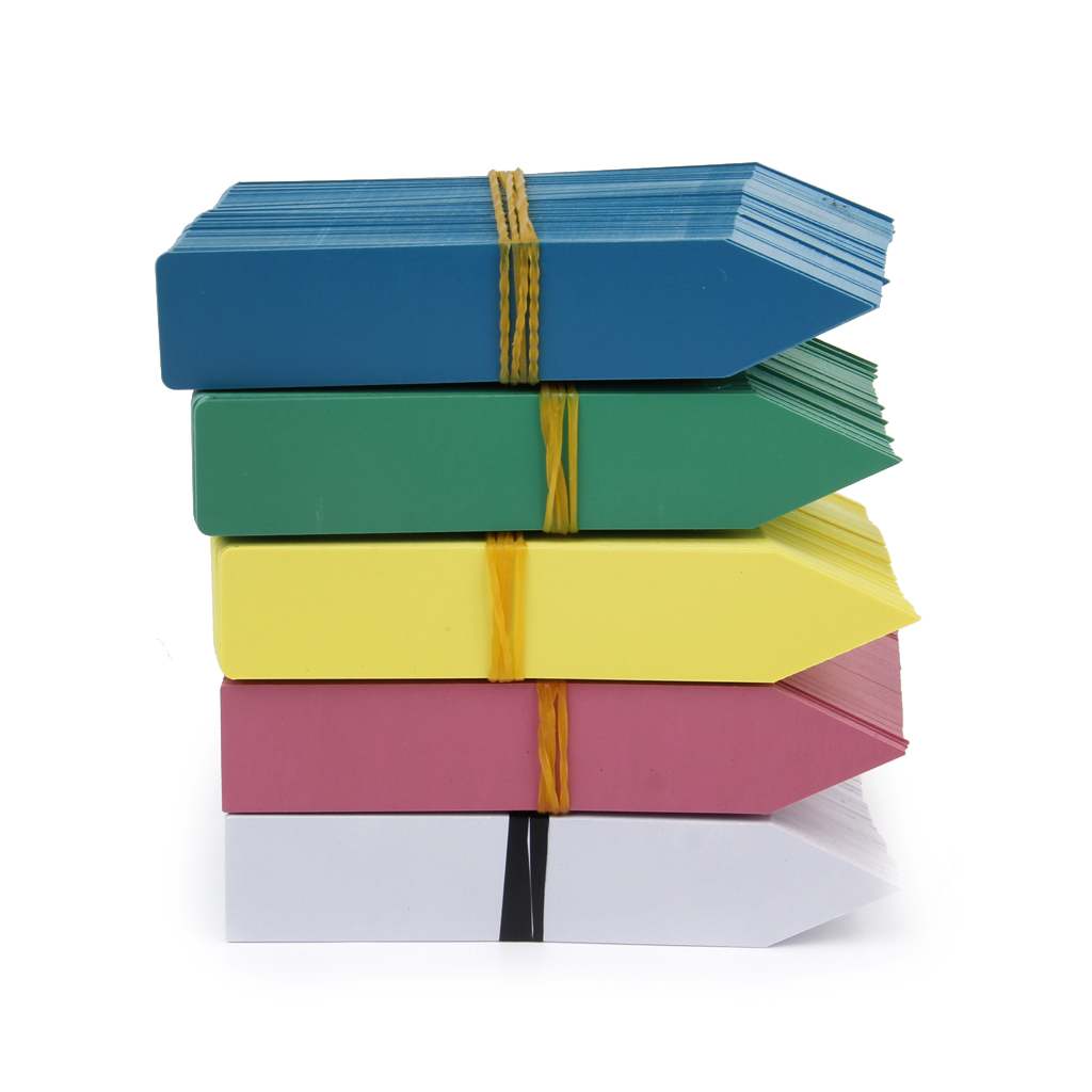 Paquete de 100 etiquetas de vivero de plantas de 4 pulgadas marcador de recipiente etiquetas de participación de jardinería reutilizables e impermeables para plantas