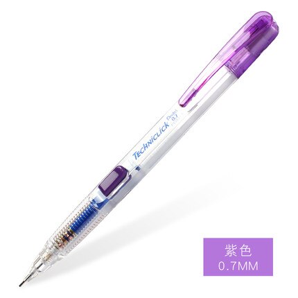 1pc Pentel Pd105T 107T Techniclick Mechanical Pencils 0.5/0.7mm Side Click Stationery Office School Writing Supplies Multi-color: 1pc Purple 0.7mm