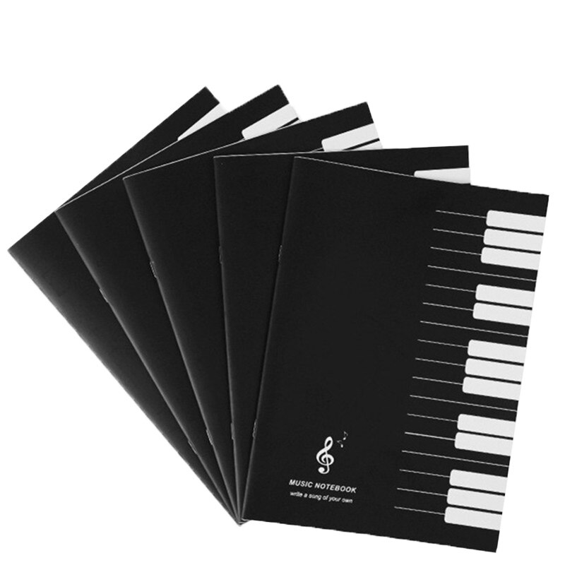 32 Pages Music Notes Stave Writing Drawing Record Paper Notebook Musician Tool School Office Class Supplies Note Book