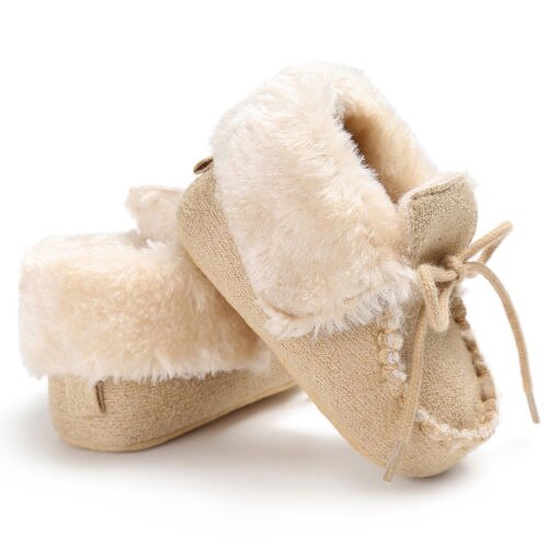 Infant Baby Boys Girl Soft Sole Mocassins Snow Bootes Prewalker Kids Toddler Girls Newborn Non-slip Winter Warm Mocassins Shoes