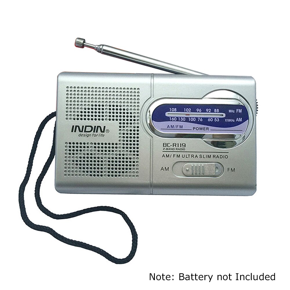 Radio AM/FM Dual Band Mini Radio Receiver Portable radio Built-in Speaker with a Standard 3.5MM Headphones Jack