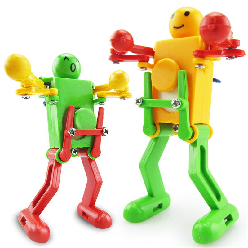 Chamsgend Nieuwkomers Clockwork Wind Up Dansende Robot Speelgoed Voor Baby Kids Developmental Puzzel Speelgoed Een #