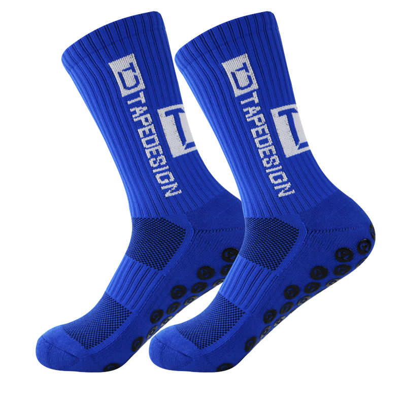 Nuevos calcetines deportivos de fútbol antideslizantes, calcetines de fútbol transpirables y gruesos para hombres y mujeres, calcetines para correr al aire libre y ciclismo