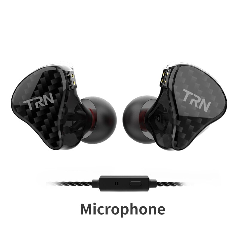 TRN H2 in-ohr Schwere Bass HiFi Subwoofer verdrahtet Kontrolle Kopfhörer Dynamische Stock Abnehmbare 2Stift Headset