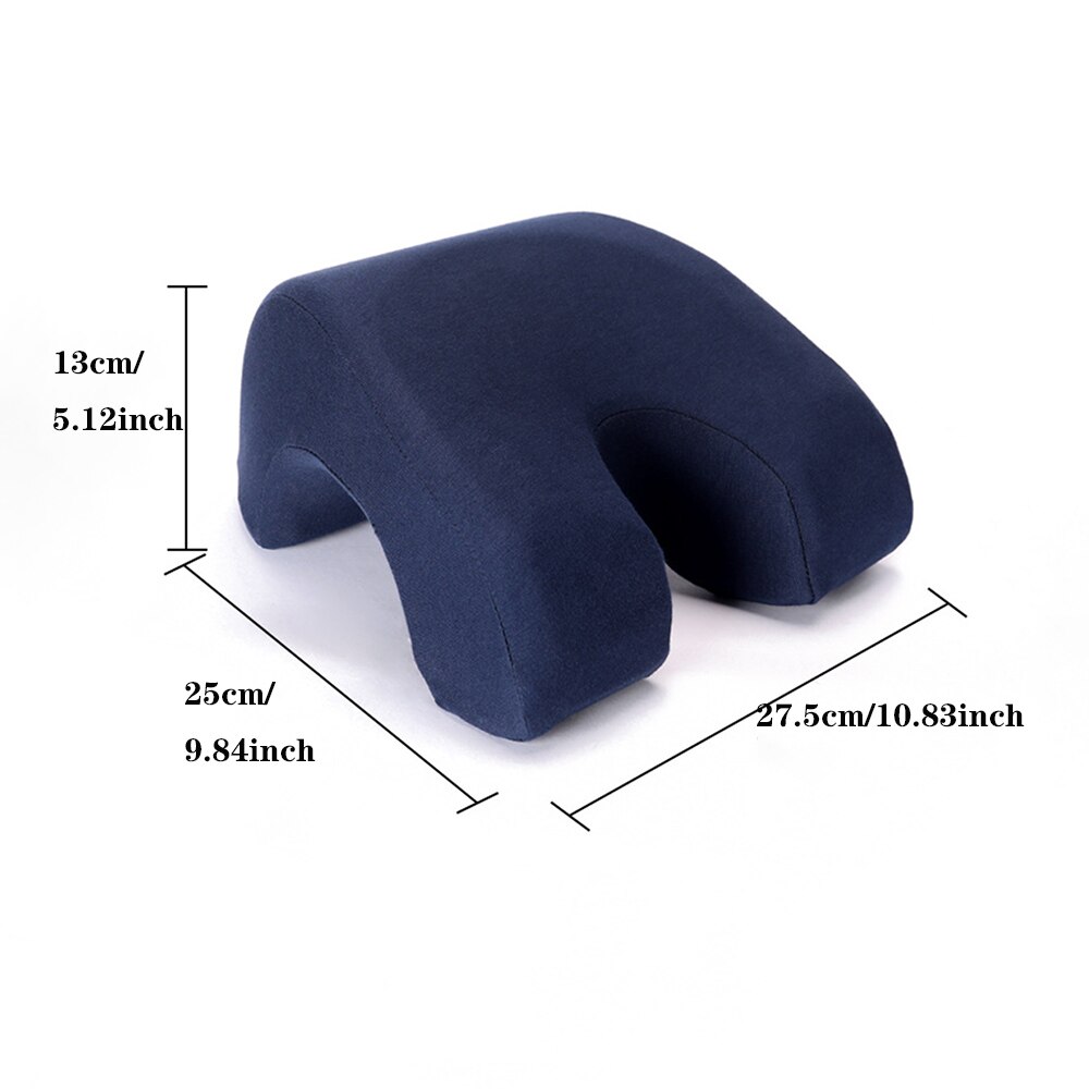 Almohada arqueada de espuma viscoelástica, almohadas arqueadas para aliviar el dolor de cuello, hombros, espalda y brazos, para el hogar, oficina y coche