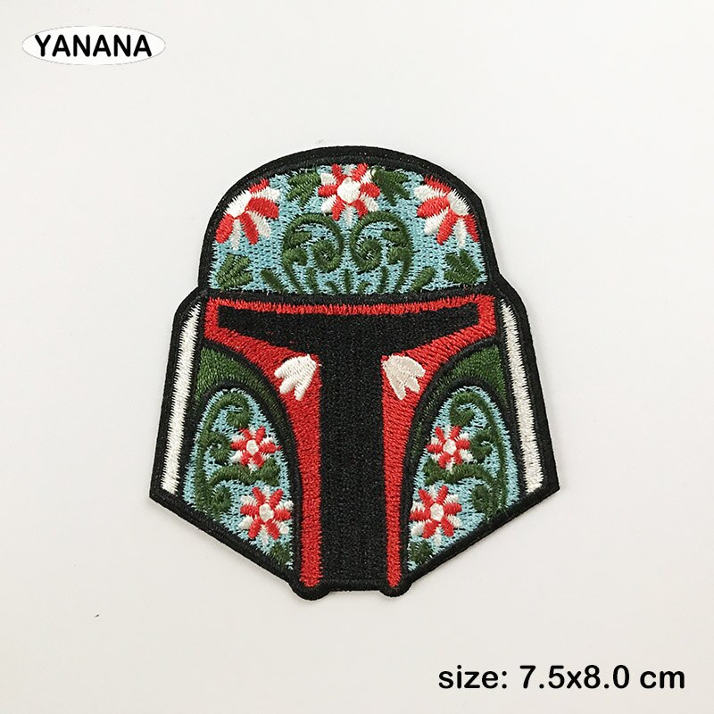 Alien hjelm stryge patches syning broderede applikationer til jakke tøj klistermærker badge diy tøj tilbehør: 5