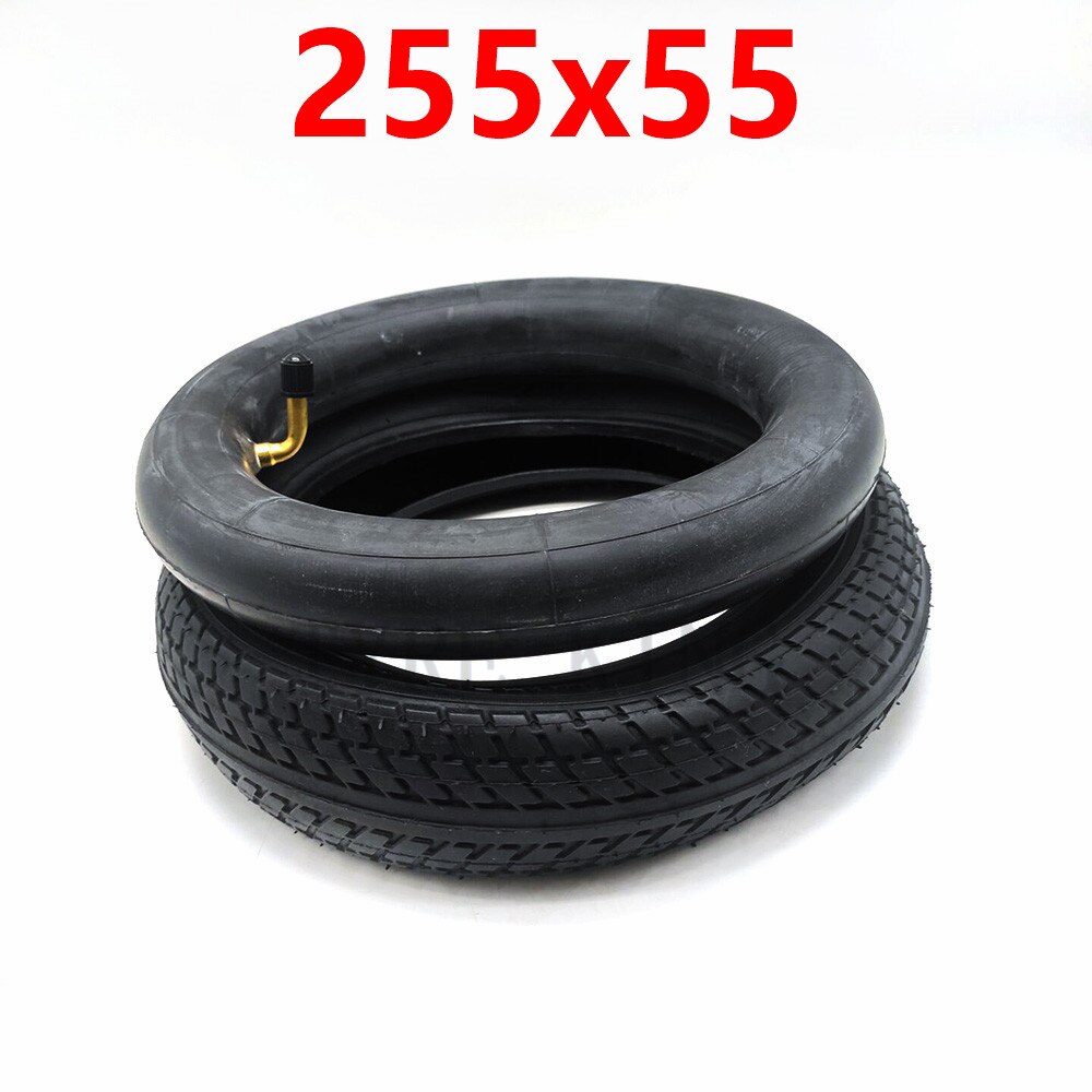 10 Inch 255x55 Inner and Outer Tyre 255*55 Pneumatic Tire for Children's Tricycle, Baby Carriage Accessories