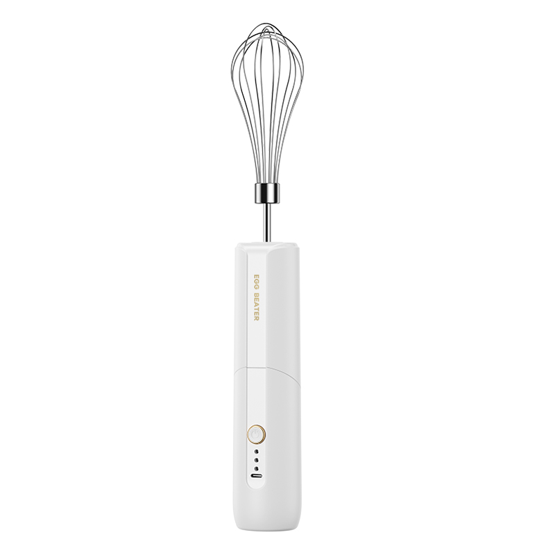 Mezclador de alimentos eléctrico portátil plegable, batidor automático de huevos, mantequilla, crema, batidor Vertical, batidora de mano inalámbrica para cocina: Gris claro