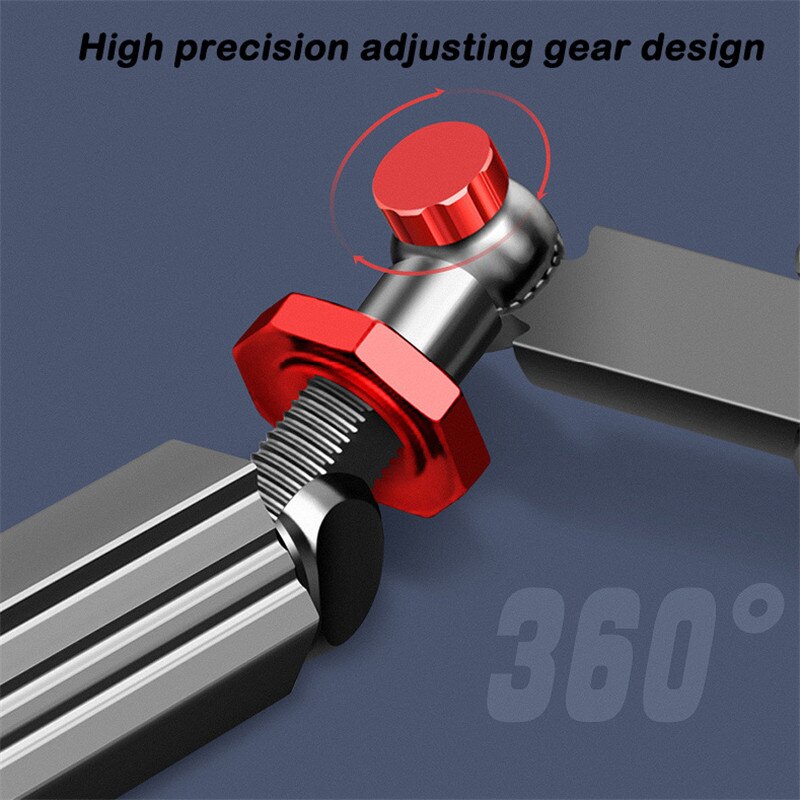 Fiskestangholder aluminium magnesiumlegering universell 360 justerbar snapp rask fiskestol stativ stativ fiske tilbehør
