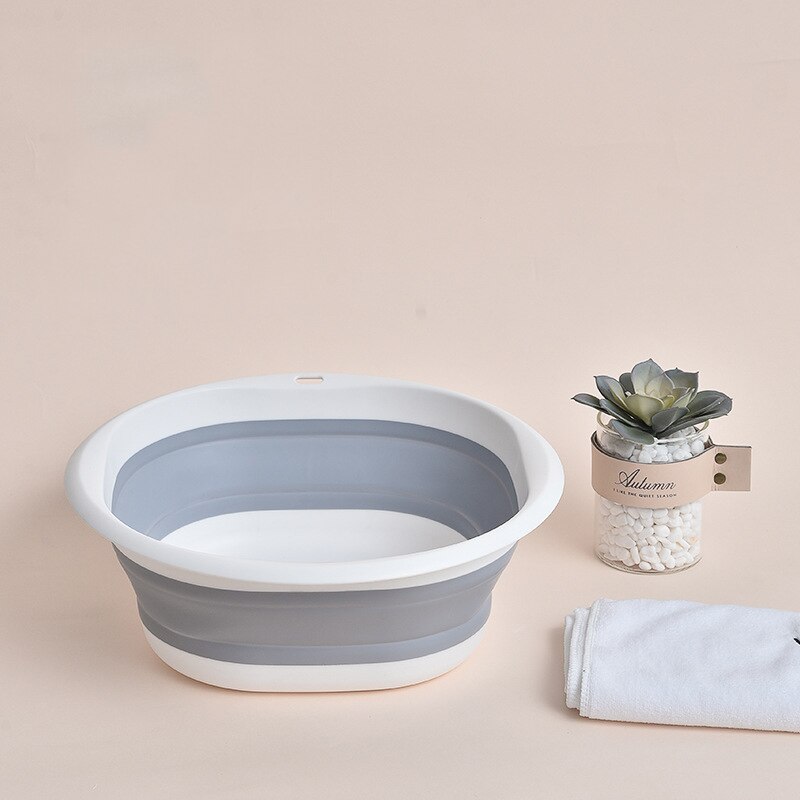 Plastic Folding Basins Portable Wash Basins Folding Laundry Tub Bathroom Kitchen Accessories Travel Folding Wash Basin: C-M