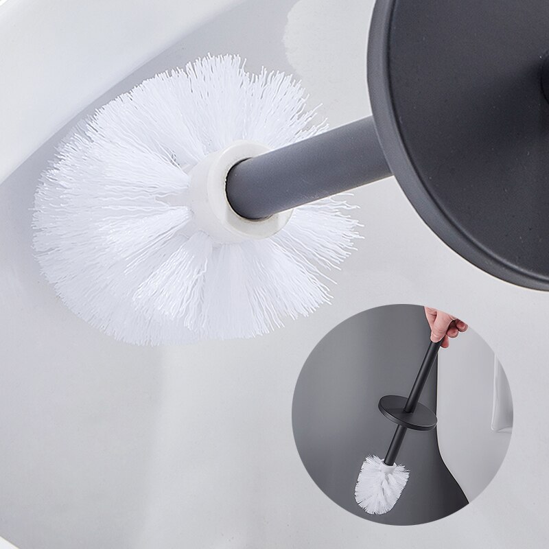 Luxury Golden Toilet Brush Bathroom Cleaning Brush Cleaner Long Handle Toilet Rack Bathroom Tool Accessories