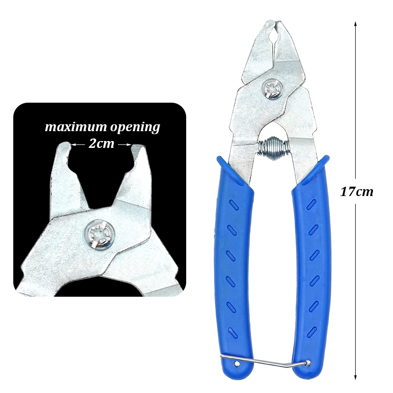 Installazione del morsetto per gabbia per uccelli di pollo pinze per unghie M scarso pinze per gabbie in rete metallica di ferro per animali strumenti per l'installazione della gabbia per conigli