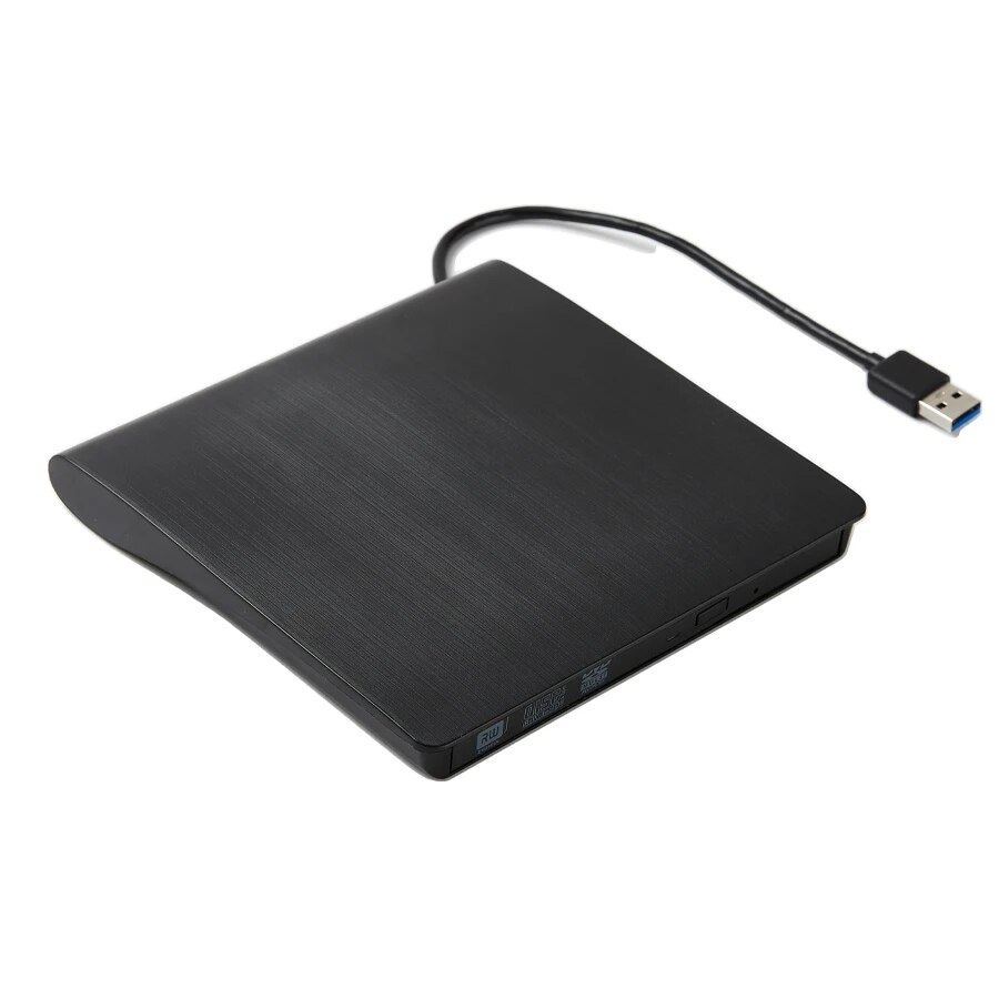 AMMTOO External CD DVD Drive USB 3.0 Portable Fits for DVD-R DVD-RW Player Burner for PC Laptop Computer Windows 10/8/7: Default Title