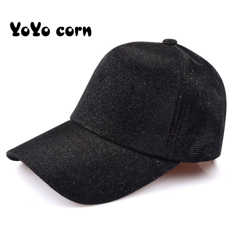 YOYOCORN Glitter Ponytail Baseball Cap Women Snapback Dad Hat Messy Bun Summer Hat Female Adjustable Hip Hop Hats: 8