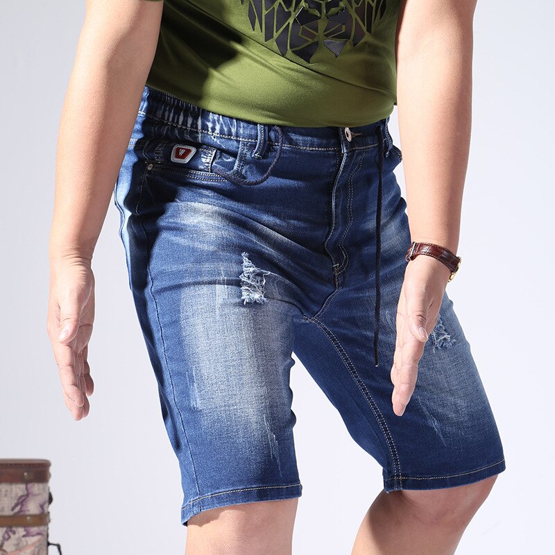 Zomer Grote Maat Shorts Mannen Business Casual Cropped Broeken Grote Maat 6XL 7XL Denim Shorts 48 50 52 Yards