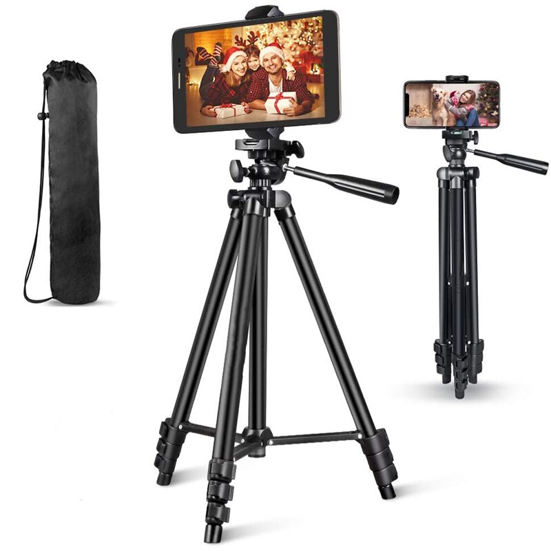 Multi-function Aluminum Lightweight Tripod portable stable metal Shoot Desktop Tripod Stand Cell Phone Holder