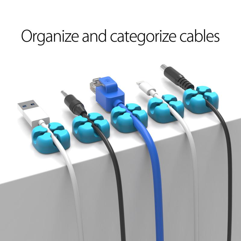 Cavo di Dati Del Telefono Mobile Organizzatore Silicone USB Cavo Avvolgitore Desktop Ordinato di Gestione Pinze Cavo di Supporto per il Mouse Cavo Delle Cuffie