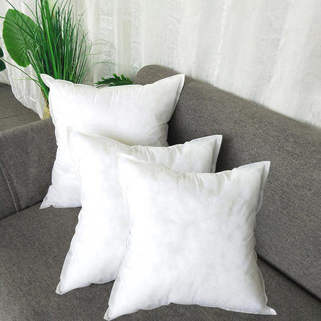Non-woven Pillow Cushion Core Pillow Interior Home Decor White Soft Head Pillow Inner Health Care Cushion Filling: 45X45CM 3PCS