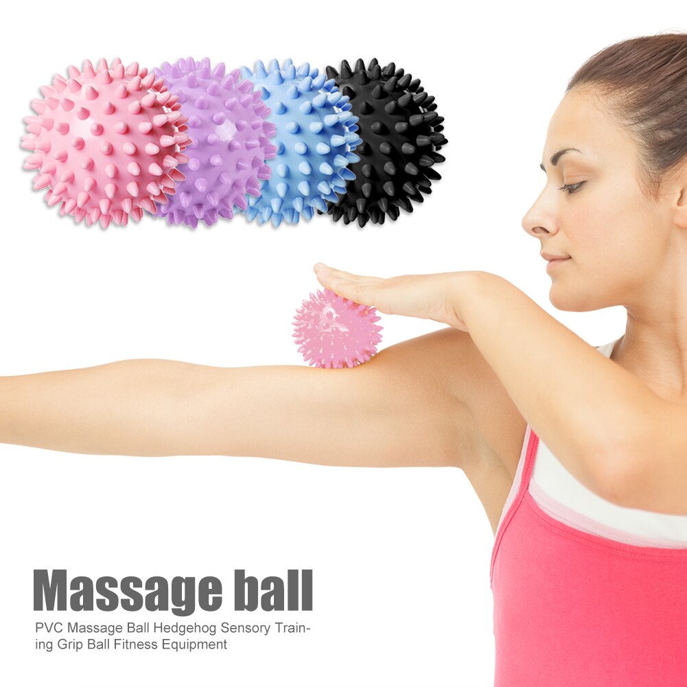 Pelota de masaje de PVC portátil para entrenamiento sensorial de erizo, pelota de agarre de fisioterapia, equipo deportivo para ejercicio físico