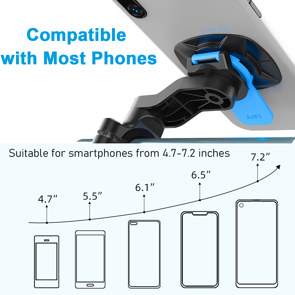 Quad Lock Motorcycle Bicycle Handlebar Navigation Support Shockproof Phone Bracket Vibration Damper Motorcycle Bike Phone Holder