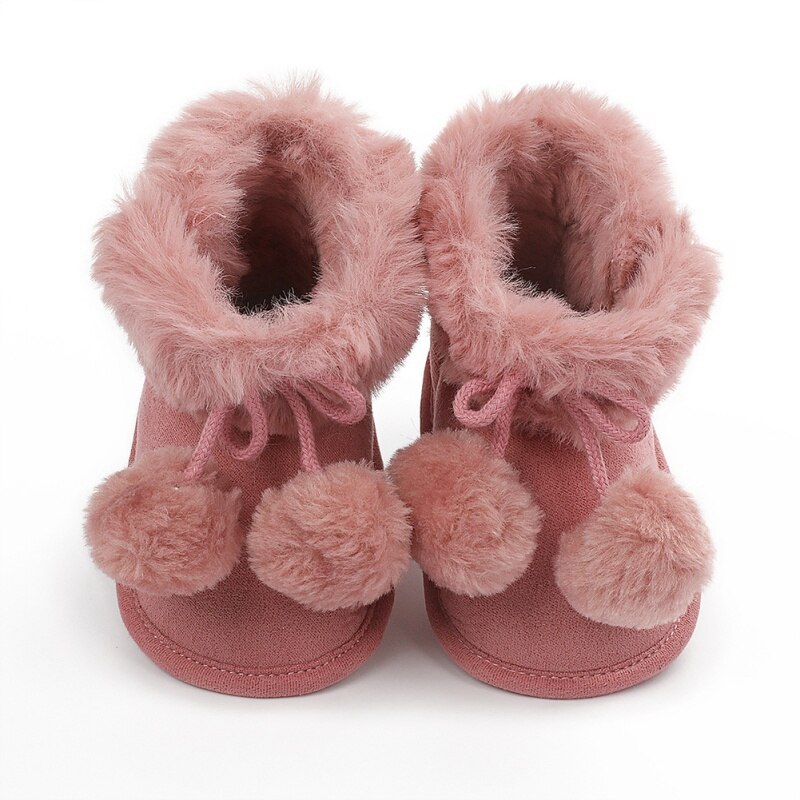 Baby Schoenen Winter Zuigelingen Baby Meisje Laarzen Mode Katoen Laarzen Casual Babyschoenen Boot Antislip Zachte Tong Schoenen fit 0-18M: XR / 13-18 months