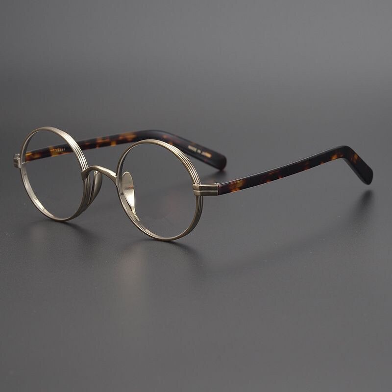 Japon fait à la main John Lennon titane cadre rond Vintage hommes lunettes Super léger petit visage lunettes femmes haute myopie Oculos