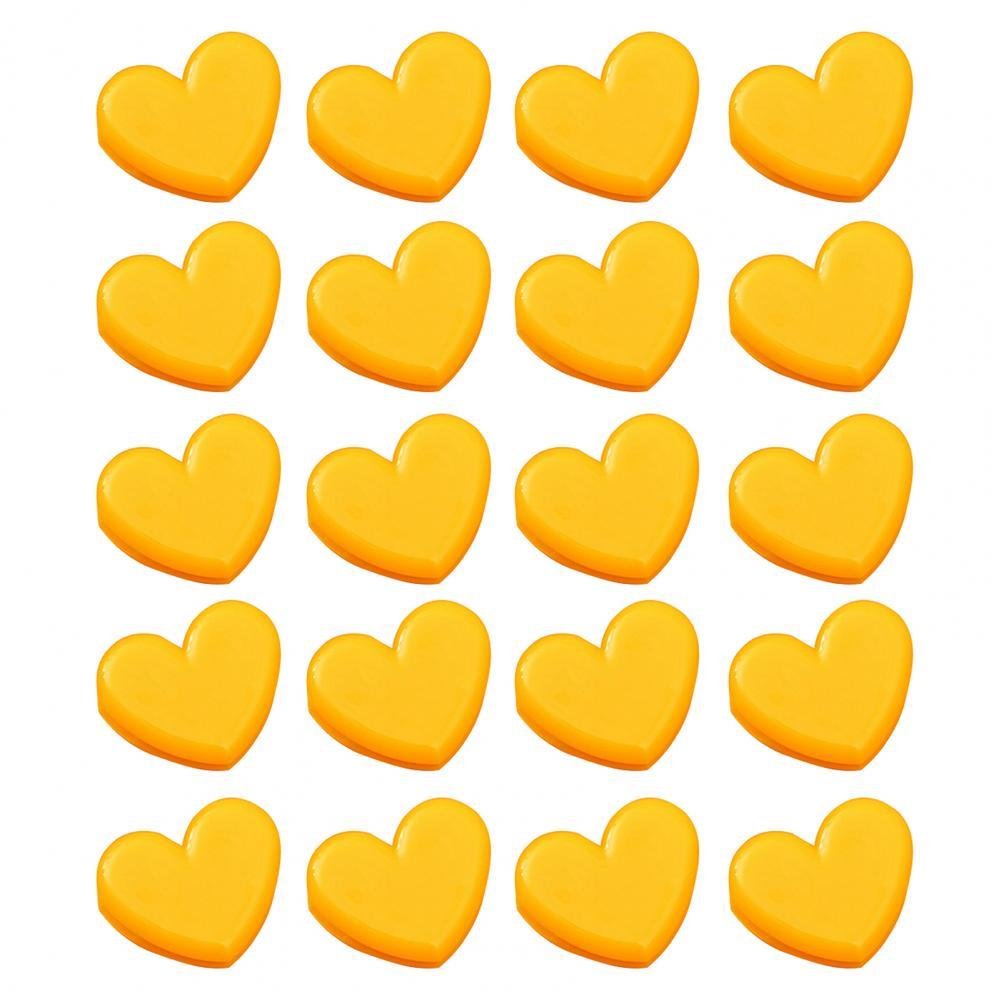 Mini 20Pcs Chic Unique Binder Clip Lightweight Binder Clip Exquisite for Daily Life:  Yellow