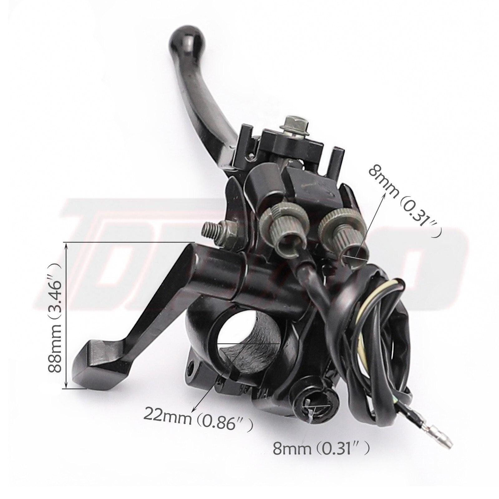 ATV Throttle with Front Brake Throttle Assemble for 22mm Handlebar 50 70 90 110cc 125cc Quads Buggy 4 Wheeler 500mm Cable length
